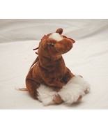 TY 2001 Beanie Babies Hoofer Clydesdale Horse Swing Tag Fuzzy Plush Toy ... - £7.76 GBP