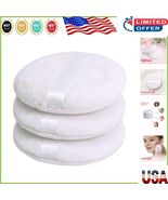 Soft &amp; Luxurious 4 Inch Velour Powder Puffs - Perfect for Makeup &amp; Skin ... - $245.05 MXN