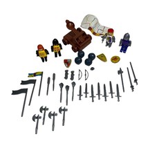 Medieval Knights Toy Lot 40+ Pc Catapult Accessories Figures - £16.99 GBP