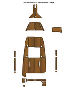 2004 Sea Fox 21CC Swim Platform Cockpit Boat EVA Teak Deck Foam Floor Mat - $1,229.56 CAD