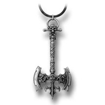 SteamPunk Victorian Alchemy Gothic Kaspar&#39;s Axe Pendant Necklace, NEW UN... - £19.07 GBP