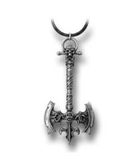 SteamPunk Victorian Alchemy Gothic Kaspar&#39;s Axe Pendant Necklace, NEW UN... - £19.23 GBP