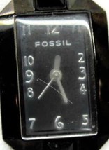 Fossil All Black Stainless Steel WR 50M Elegant Watch Analog Quartz New Battery - £26.82 GBP