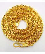 Hollow 22k Yellow Gold 20&quot; Link Chain Necklace 19.950 Gm Rajasthan India... - £3,401.63 GBP