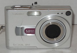 Casio EXILIM EX-Z50 5.0MP Digital Camera - Silver Tested Works - £38.91 GBP