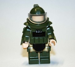 Minifigure Custom Toy E.O.D Bomb Suit Green - £4.14 GBP