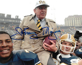 Johnny Majors signed Pittsburgh Panthers Vintage Color 8x10 Photo- JSA (1996 Fin - £47.12 GBP