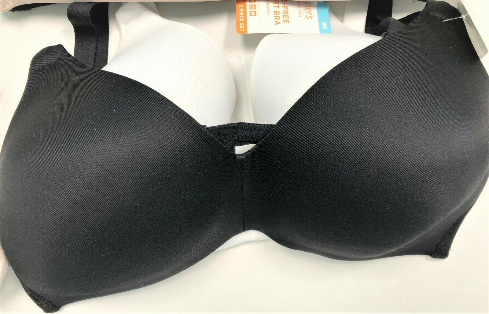 Warners Wirefree Bras T-Shirt Lined Seamless Cups Set of 2 Style 4011  Retail $60