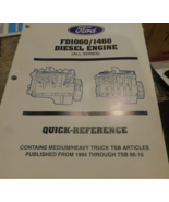 1990 1991 1992 1995 Ford FD-1060 FD1460 DIESEL Engine Quick Reference Guide - $351.49 MXN