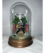 Elvis Presley Graceland Love Me Tender Music Box Glass Dome Extremely Rare - €104,36 EUR