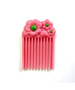 Vintage Hasbro My Little Pony G1 Pink Flower with Green Centers Pick Comb - $3.99