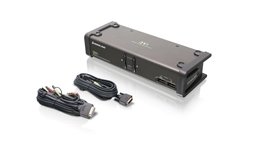 Iogear 2-Port Dvi Kvmp Switch w/Full Set Of Cables, (GCS1102 Taa Compliant), Bla - £151.63 GBP