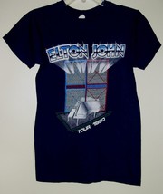 Elton John Concert Tour T Shirt Vintage 1980 Single Stitched Size Small - £86.90 GBP