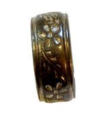 Vintage Uncas Sterling Silver Floral Band Ring, Size 5 - €20,36 EUR