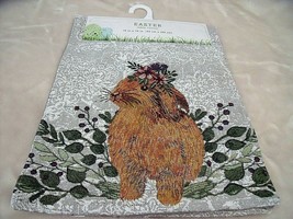 New Sweet Bunny Tapestry Table Runner 13&quot; X 72&quot; Flowers Easter Spring Decor - £19.68 GBP