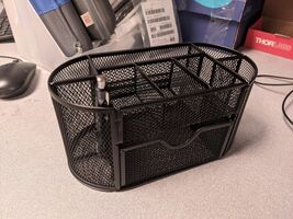 EOOUT Desk Organizer, Pencil Holder for Desk, Mesh Office Desk Accessori... - $17.82