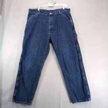 Vtg 90s Wrangler Hero Carpenter Jeans Men&#39;s 38x30 Dark Wash Relaxed Fit ... - $25.00