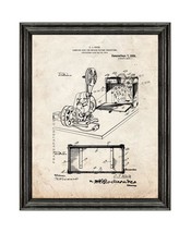 Case For Motion-picture Projectors Patent Print Old Look with Black Wood Frame - £18.66 GBP+