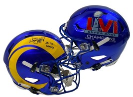 Matthew Stafford Autographed &quot;Sb Lvi Champs&quot; Rams Speed Flex Helmet Fanatics - £1,218.06 GBP
