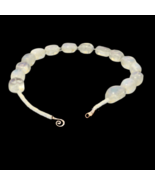 Vintage Hand-made Moonstone Necklace With Swirl Fastener (18 1/2 Inches) - $33.59 CAD