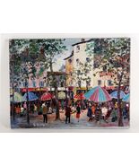 Paris by G. Gucrin, Cityscape, Unframed Oil Painting on Canvas, 18x24 - $52,743.60 MXN