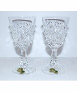 LOVELY VINTAGE PAIR OF SIGNED WATERFORD CRYSTAL KINSALE 5&quot; PORT WINE GLA... - $58.40