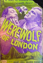 UNIVERSAL HORROR:(WEREWOLF OF LONDON) RARE RE-RELEASE MOVIE PRESSBOOK - $296.99