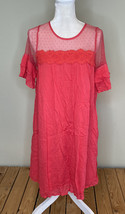 davi &amp; dani NWT women’s lace top MIDI dress Size S Pink G2 - £12.03 GBP