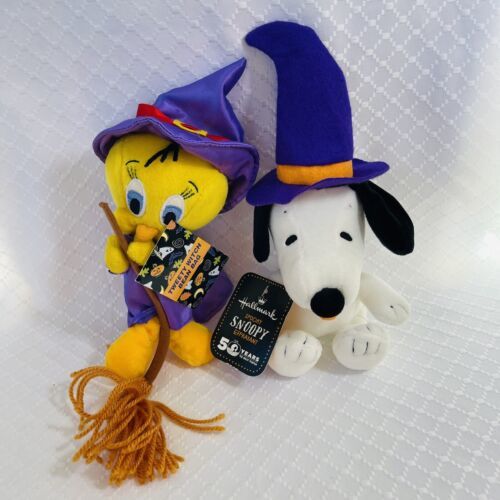 NEW WB Halloween Tweety Witch Bean Bag-Hallmark Peanuts Spooky Snoopy - £23.67 GBP