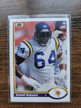 1991 Upper Deck #421 Randall McDaniel - Minnesota Vikings - NFL - Fresh Pull - £1.59 GBP