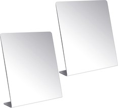 Acrylic Desk Mirror, 8 Point 5 X 9 Inches, 2 Pcs\. Counter Top Mirror, Home. - £29.51 GBP