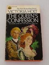 Victoria Holt Queen&#39;s Confession 1969 1st Fawcett Crest Vintage Paperback - £11.79 GBP