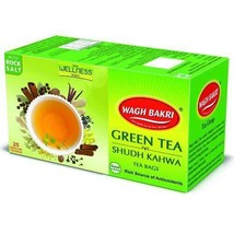 3 X Wagh Bakri Green Tea Shudh Kahwa Tea Bag 25 Tea Bags Pack of 3 - £27.39 GBP