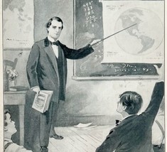 1901 President William McKinley As A Teacher Antique Historical Print - $24.99