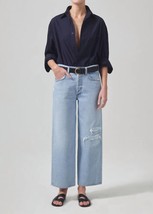 Citizens Of Humanity pina low rise baggy crop jeans in Cascade - size 25 - $989.01