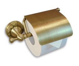 Toilet Paper Holder Brass Retro Vintage Old Antique Bathroom Accessories - £40.85 GBP+