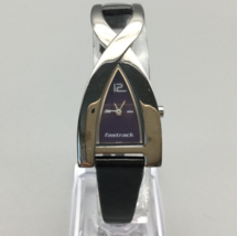 Fastrack Watch Women 20mm Silver Tone Purple Dial New Battery - £23.48 GBP