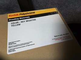 (25) Kodak Polychrome Yellow Key Negative 0789395 20&quot;×24&quot; New Nib Rare $99 - £46.77 GBP