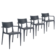 Stacking Patio Dining Armchair (Set of 4) - Town - £457.63 GBP+