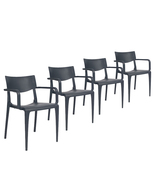 Stacking Patio Dining Armchair (Set of 4) - Town - £447.75 GBP+