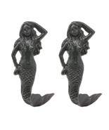 Ebros Gift 6&quot;H Mermaid Cast Iron Rustic Wall Coat Hook For Keys Leashes ... - $28.11 CAD