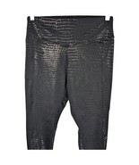 Victoria Secret Pink Ultimate Leggings Yoga Size Large Black Snake Print... - $28.71