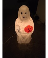 Vtg Halloween Blow Mold Skull Empire Spooky Ghost Lights Up Scary Pumpkin - $133.30 CAD