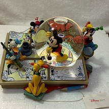 Disney Mickey Mouse Fab 5 Artist Comic Book Strip Musical Snow Globe - Damaged - £45.81 GBP