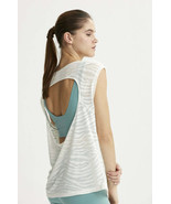 VARLEY Open Back Emmett Tee Vanilla Sheer ( XS ) - $120.98 CAD