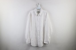 Vintage 90s Orvis Mens XL Checkered Long Sleeve Collared Button Down Shirt White - £38.84 GBP