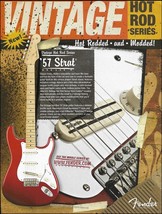 Fender Vintage Hot Rod Series &#39;57 Red Stratocaster Guitar advertisement ad print - £3.07 GBP