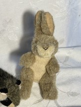 Folkmanis Plush Mini Finger Puppets Bunny Rabbit and Racoon lot VGC - $16.78