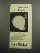 1955 Royal Doulton Pink Radiance China Advertisement - Choose Royally - £14.65 GBP