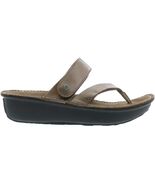 Wolky Tahiti Sz EU 38 M (US 7) Women&#39;s Leather Toe Post Sandals Metallic... - $135.95 CAD